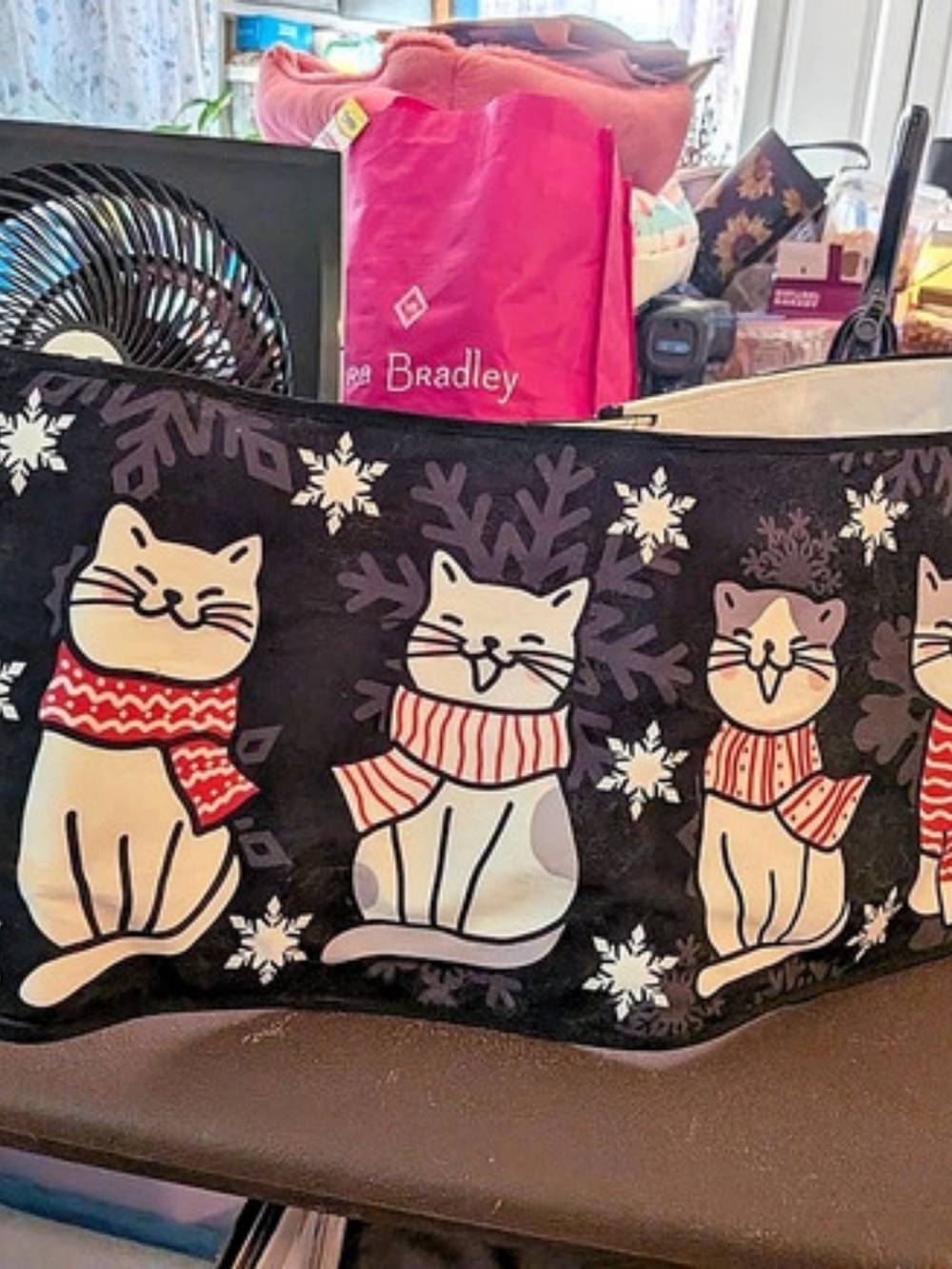 Christmas Cat Tree Collar with LED Light Black & White